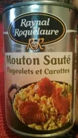 Mouton saute flageolets verts et carottes