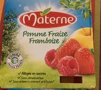 Compotes pommes fraise framboise