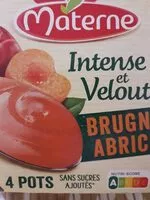含糖量 MATERNE Compotes Intense et Velouté Brugnon Abricot 4x97g