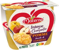 入っている砂糖の量 Compote sans sucres ajoutés Pomme-cannelle