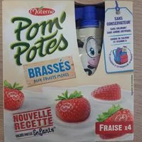 Quantité de sucre dans POM'POTES BRASSES Fraise
