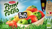 चीनी की मात्रा POM'POTES Compotes Gourdes BIO Pomme Nature 12x90g