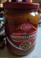 含糖量 Saucisses lentilles aux oignons & carottes