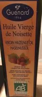 Quantité de sucre dans Huile De Noisette 100% Vierge Bio Bouteille 25CL