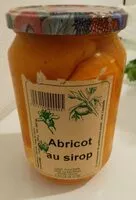 入っている砂糖の量 Abricot au sirop