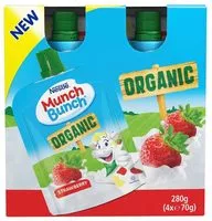 Количество сахара в Munch Bunch Organic Pouch Strawberry