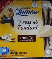 Sokerin määrä sisällä Frais et Fondant vanille de Madagascar 4 x 115 g