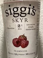 入っている砂糖の量 Skyr Franboise