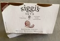 入っている砂糖の量 Skyr noix de coco