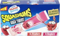 Количество сахара в Munch Bunch Squashums Huge Tubes Strawberry & Raspberry