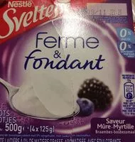 Amount of sugar in Sveltesse ferme et fondant mure myrtille