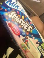 Quantité de sucre dans Nestlé Smarties yaourt à la fraise