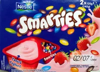 Cantidad de azúcar en Smarties yaourt