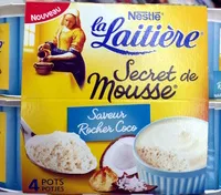 Suhkru kogus sees La Laitière secret de mousse saveur Rocher coco