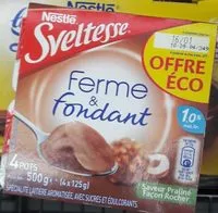 Sucre et nutriments contenus dans Sveltess