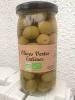 İçindeki şeker miktarı Olives vertes entieres