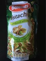 入っている砂糖の量 Bénénuts Pistaches grillées à sec