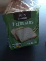 Sokerin määrä sisällä Pain de mie 7 céréales
