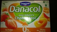 Quantité de sucre dans Danacol fraise / peche abricot