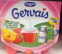 Sokerin määrä sisällä Gervais (Fraise, Framboise, Abricot, Pêche, Banane) - (2 % MG) 18 Pots