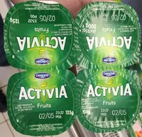 चीनी की मात्रा Activia Fruits Pruneaux