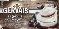 Sokerin määrä sisällä Le Yaourt sur lit de myrtilles Onctueux et Savoureux (2 x 115 g)