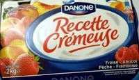 Quantité de sucre dans Recette Crémeuse Fraise - Abricot - Pêche - Framboise