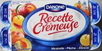 Quantité de sucre dans Recette Crémeuse, Mirabelle-Pêche-Abricot