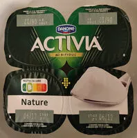 Sugar and nutrients in Activia