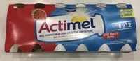 Количество сахара в Actimel Gout Fraise