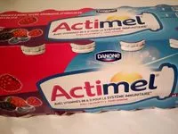 Количество сахара в Actimel framboise et fruits des bois