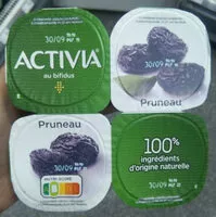 Sokerin määrä sisällä Activia pruneau