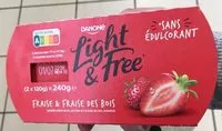 Quantité de sucre dans Light & Free Fraise et Fraise des Bois