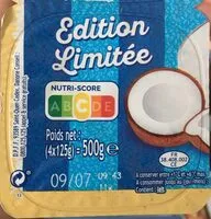 Quantité de sucre dans Crème dessert aromatisée saveur coco