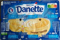Suhkru kogus sees Danette saveur vanille