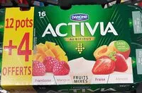 Jumlah gula yang masuk Activia au bifidus fruits mixés