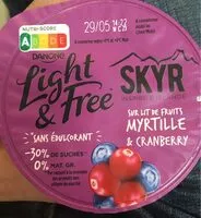 Количество сахара в Skyr myrtille et cramberry