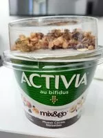 Sokerin määrä sisällä Activia mix  and go