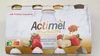 Количество сахара в Actimel fraise banane