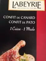 Sokerin määrä sisällä Confit de canard