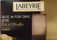Amount of sugar in Bloc de Foie Gras d'oie cuit à l'étouffée