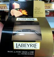 Amount of sugar in Bloc de foie gras d'oie avec morceaux