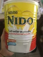 Sucre et nutriments contenus dans Nido