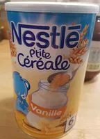 Amount of sugar in NESTLE P'TITE CEREALE Vanille Boîte 400g - Dès 6 mois