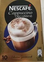 Amount of sugar in NESCAFÉ Cappuccino Décaféiné, Café soluble, Boîte de 10 sticks (12,5g chacun)