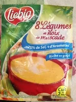 चीनी की मात्रा Huit Légumes et Noix de Muscade