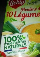 Cantidad de azúcar en Mouliné de 10 légumes