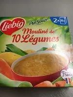 Cantidad de azúcar en Mouliné de 10 légumes