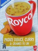 Soupe instantanee patate douce curry et graines de lin