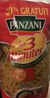 Suhkru kogus sees Panzani Torti Cuisson Rapide 3x500g +20% Gratuits